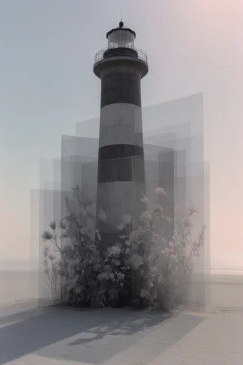 Monochrome Archival Assemblage style reference image — archival ink wash