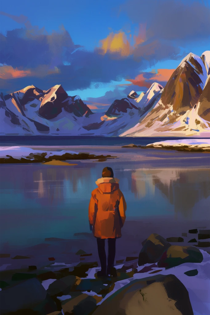 Vibrant Painterly Landscapes style AI image example 2