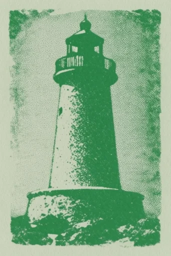 Gritty Halftone Printwork style reference image — vintage zine aesthetic