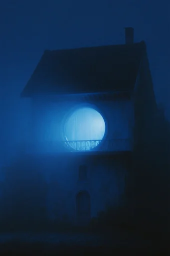 Ethereal Nocturnal Luminescence style reference image — deep indigo and teal palette