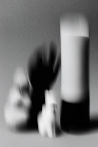Kinetic Monochrome Noir style reference image — heavy motion blur