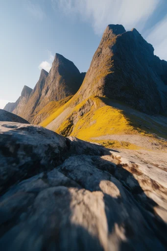 Dynamic Low-Angle Perspective style reference image — low-angle shot