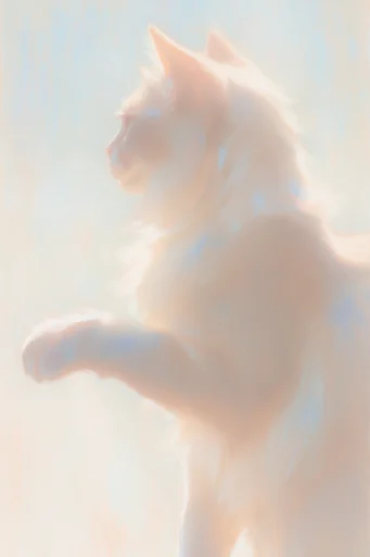 Luminous Ethereal Pastel style reference image — translucent glowing layers