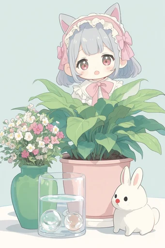 Ethereal Pastel Kawaii style reference image — pastel color palette