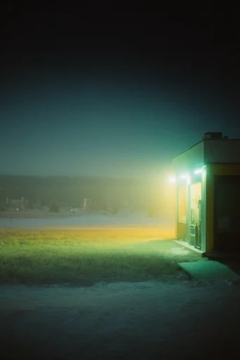 Cinematic Liminal Noir style AI image example 2