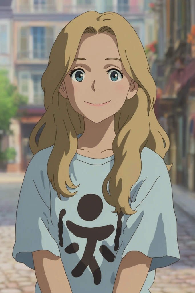 Luminous Nostalgic Anime style AI image example 2
