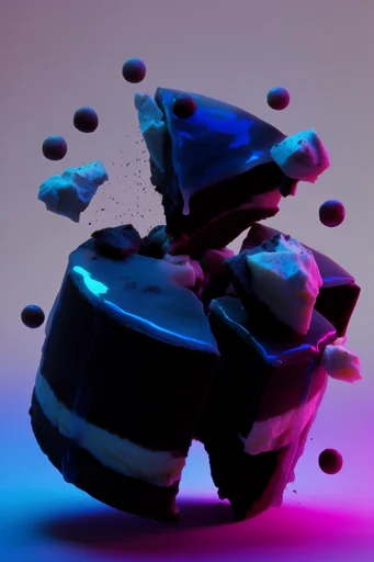 Electric Noir Futurism style reference image — minimalist graphic composition