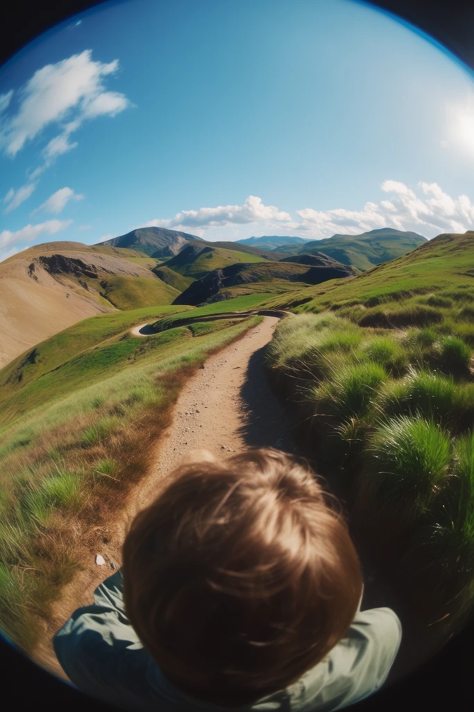 Dynamic Fisheye Summer style AI image example 2