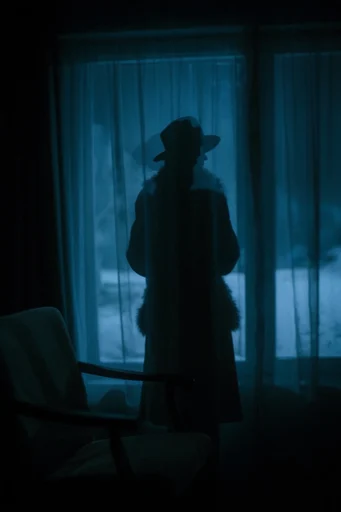 Nocturnal Cyan Melancholia style AI image example 4