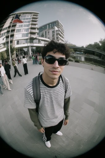 Distorted Analog Fisheye style reference image — fisheye lens