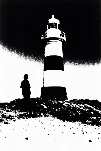 Gritty Monochromatic Punk style reference image — xerox photocopy texture