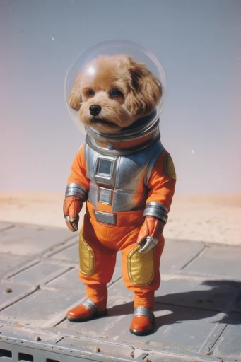Nostalgic Surreal Futurism style reference image — vintage sci-fi aesthetic