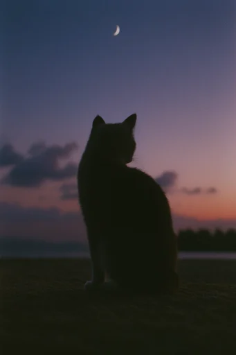 Ethereal Twilight Melancholy style reference image — long exposure motion blur