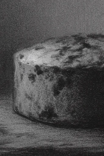Stippled Noir Grain style reference image — tactile noise