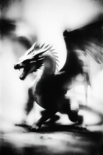 Kinetic Noir Abstraction style reference image — stark chiaroscuro