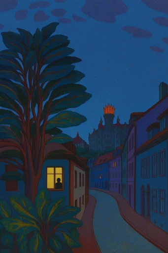 Enchanted Nocturnal Realism style reference image — dreamlike mood