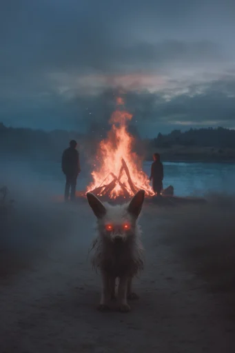 Cinematic Twilight Inferno style AI image example 3