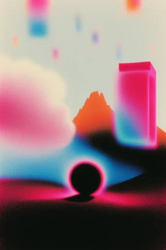 Neon Aura Surrealism style reference image — neon airbrush
