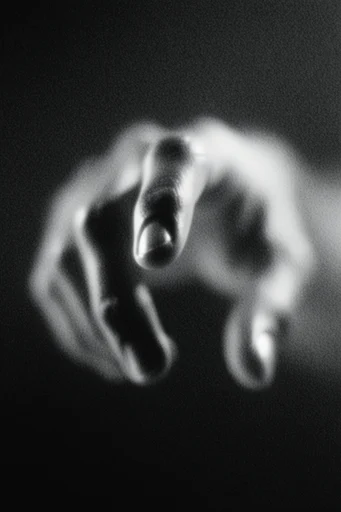 Obscured Monochrome Noir style reference image — extreme motion blur