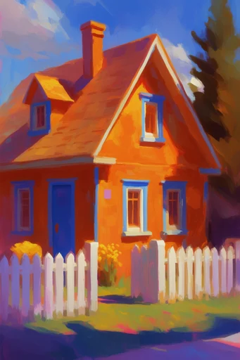 Vivid Impasto Expressionism style reference image — dynamic light and shadow