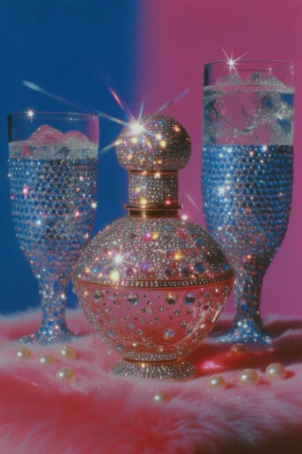Hyper-Embellished Dreamcore Glamour style reference image — starburst lens flare