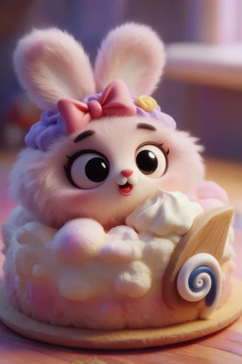 Ethereal Kawaii Whimsy style reference image — shallow depth of field