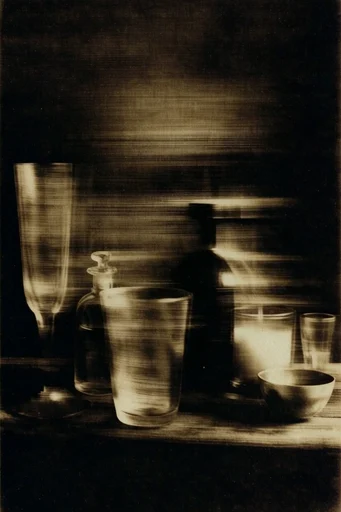 Ethereal Nocturnal Analog style reference image — soft-focus silhouette