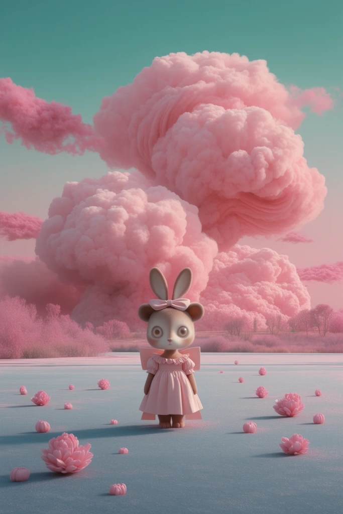 Ethereal Pastel Surrealism style AI image example 3
