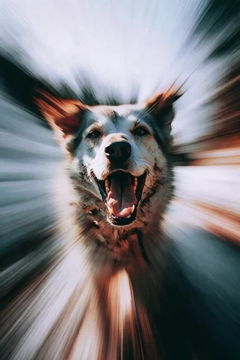 Dynamic Radial Velocity style reference image — tunnel vision composition