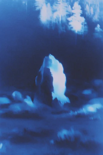 Ethereal Spectral Cyanotype style AI image example 2