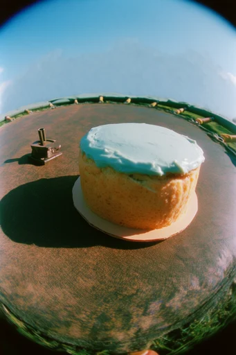Dynamic Fisheye Surrealism style reference image — Y2K street-style aesthetic