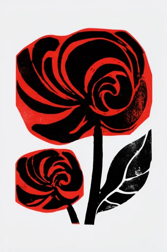 Crimson Noir Graphic style reference image — gritty screenprint aesthetic