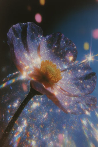 Surreal Retro-Cosmic Collage style reference image — cosmic stardust