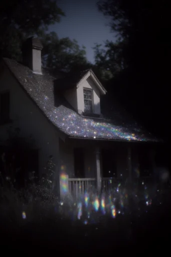 Spectral Prismatic Etherealism style reference image — glitter and stardust