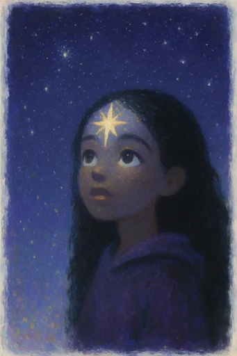 Luminous Nocturnal Folklore style reference image — nostalgic storybook style