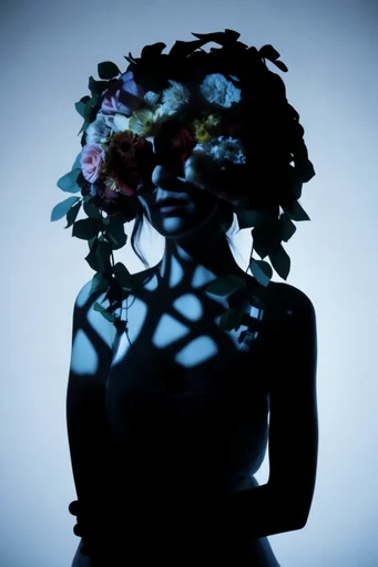 Luminous Cobalt Noir style reference image — cinematic noir