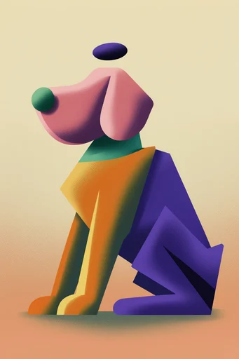 Graphic Surrealist Collage style reference image — absurdist composition