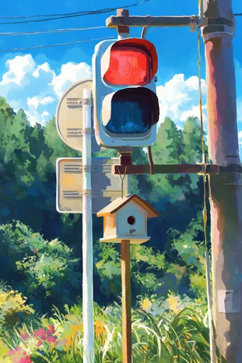 Vibrant Nostalgic Anime style reference image — expressive brushstrokes