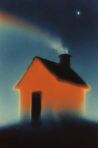 Thermal Noir Surrealism style reference image — surreal silhouette