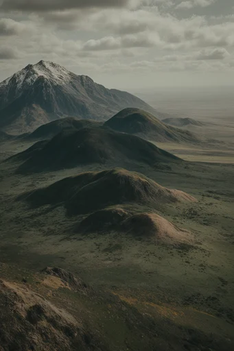 Cinematic Overhead Realism style reference image — high-angle overhead perspective