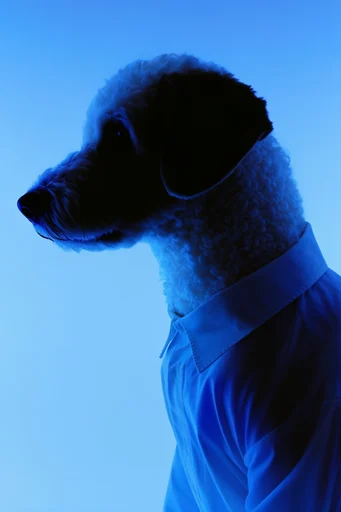 Luminous Cobalt Noir style reference image — textured material definition