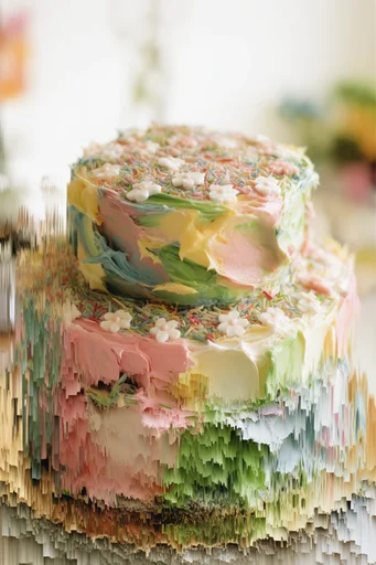 Digital Organic Glitch style reference image — computational decay