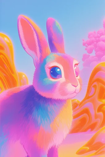 Surreal Pastel Dreamcore style reference image — soft bloom lighting