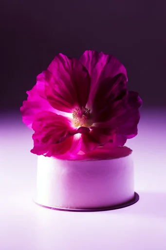 Vibrant Chromatic Botanical Surrealism style reference image — clean studio lighting