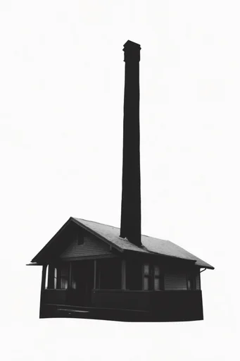 Minimalist Surreal Noir Collage style AI image example 4