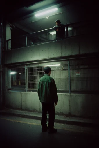 Cinematic Liminal Noir style reference image — liminal space