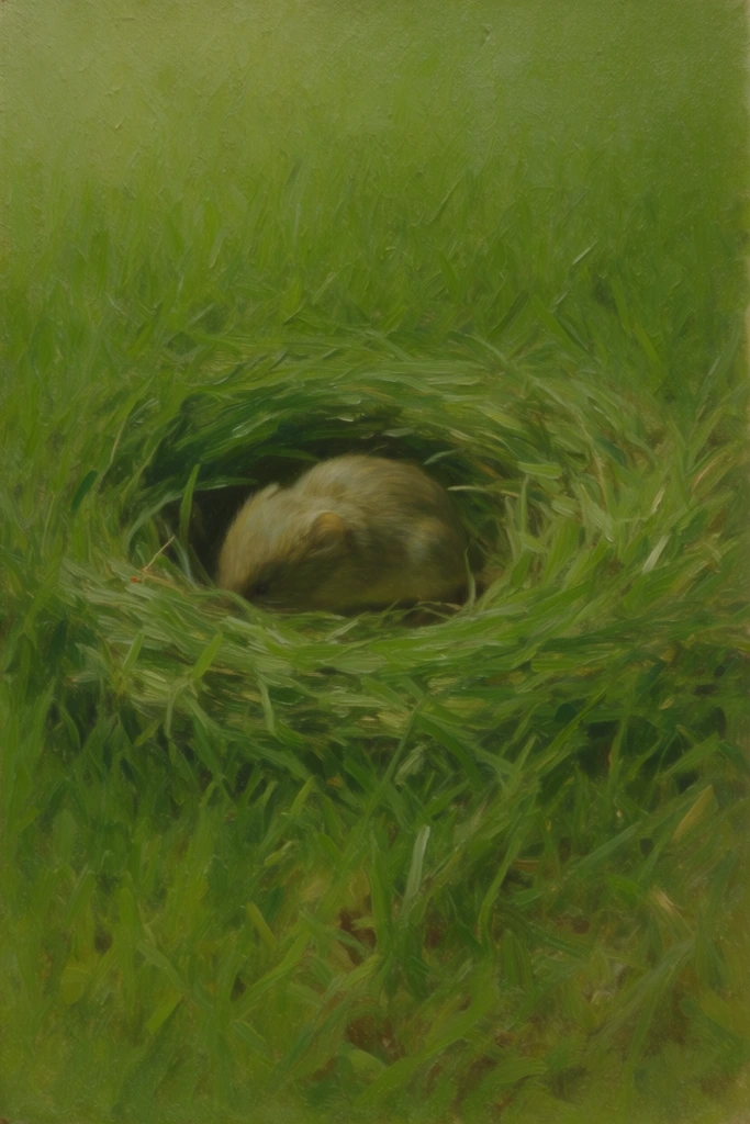 Structured Digital Pastoralism style AI image example 3