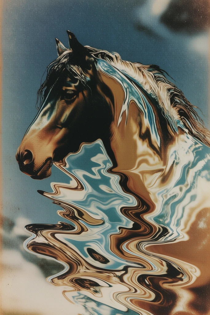 Surreal Fluid Refraction style AI image example 3
