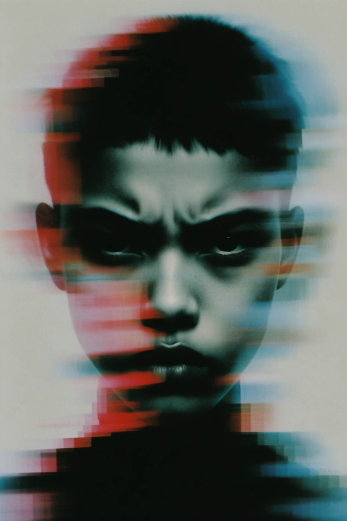 Distorted Noir Lithography style AI image example 1