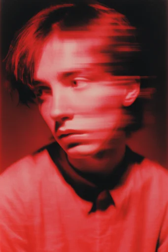 Crimson Noir Spectral style reference image — spectral distortion